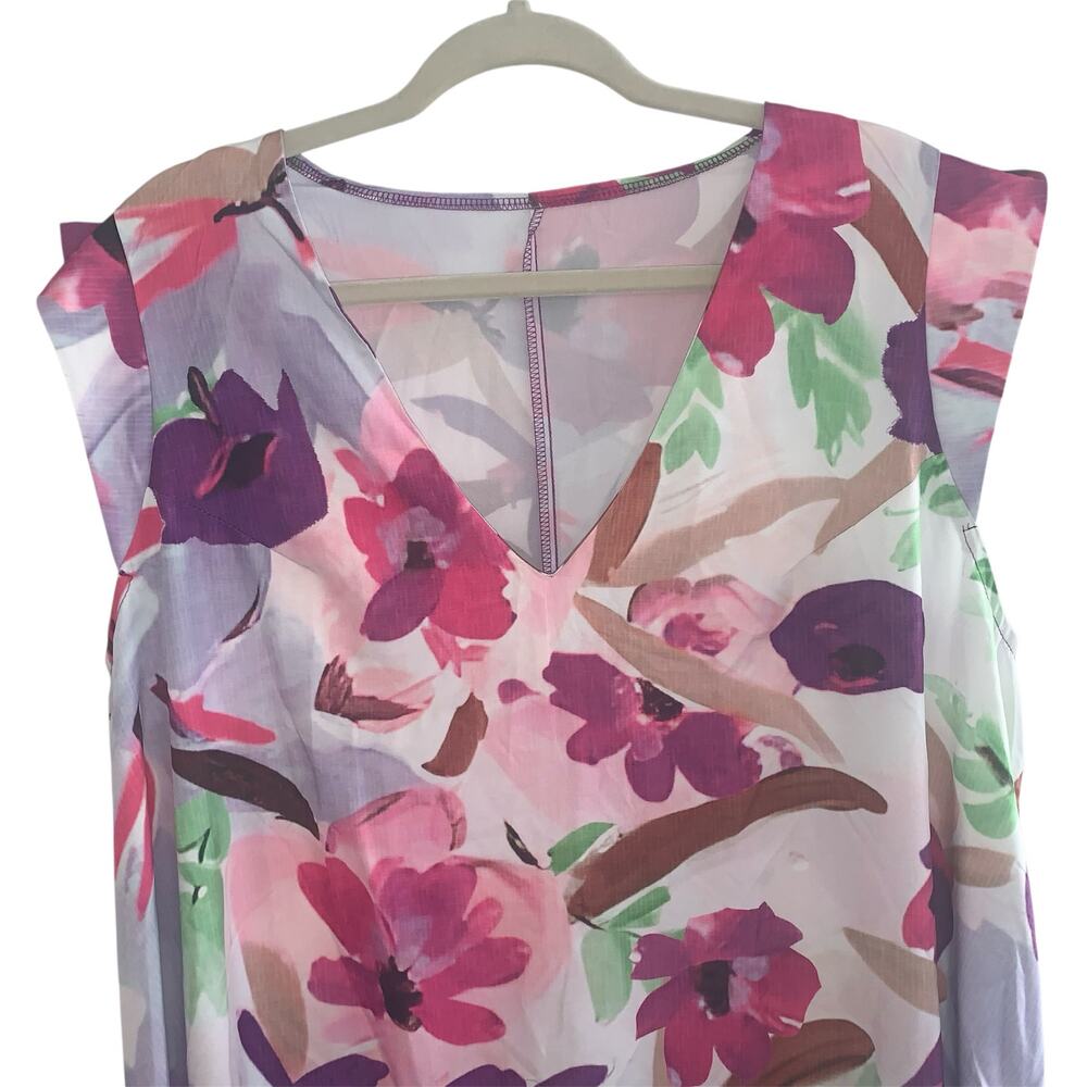 SHEIN women’s sleeveless floral maxi dress in size 2XL